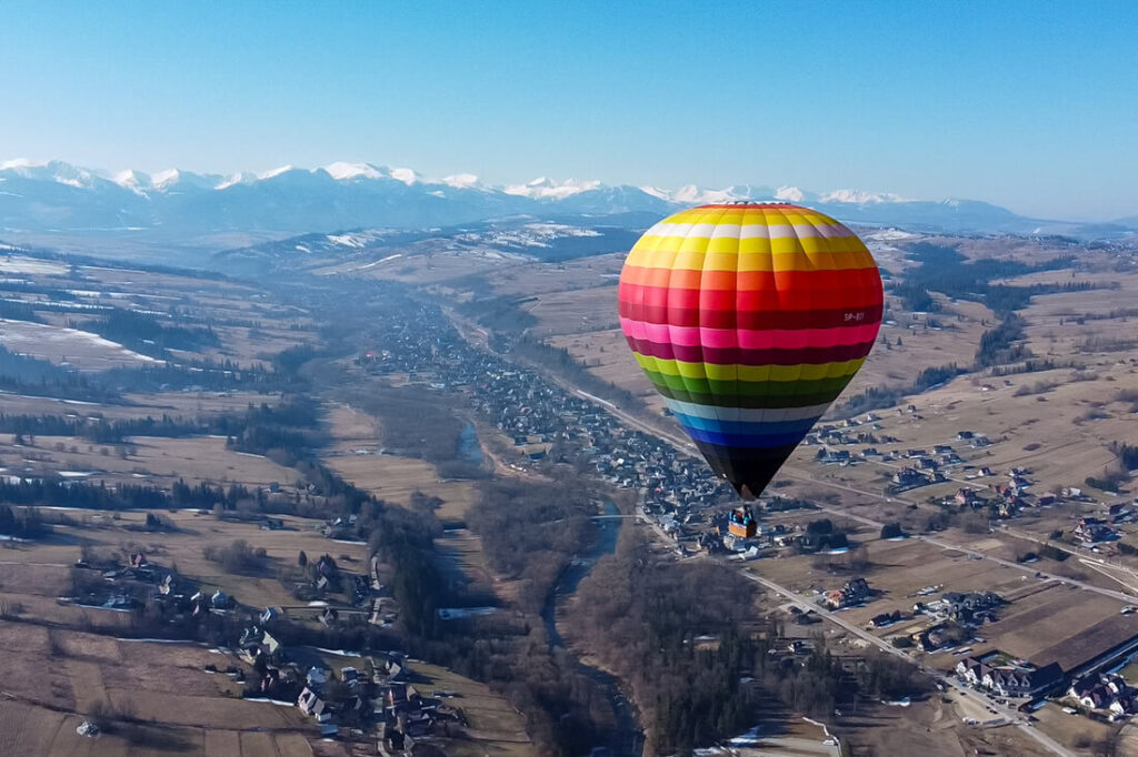 Lot balonem - Tatry / Zakopane Lot balonem Tatry / Zakopane - marzec 2025