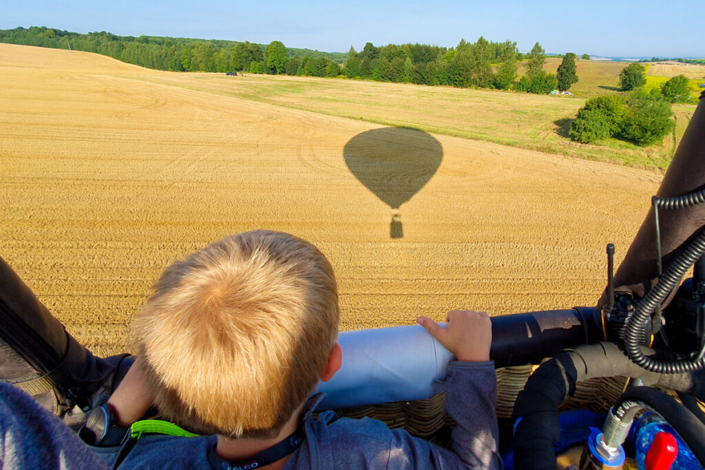 rodzinny lot balonem