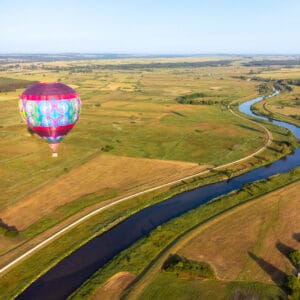 lot balonem ponidzie / chęciny