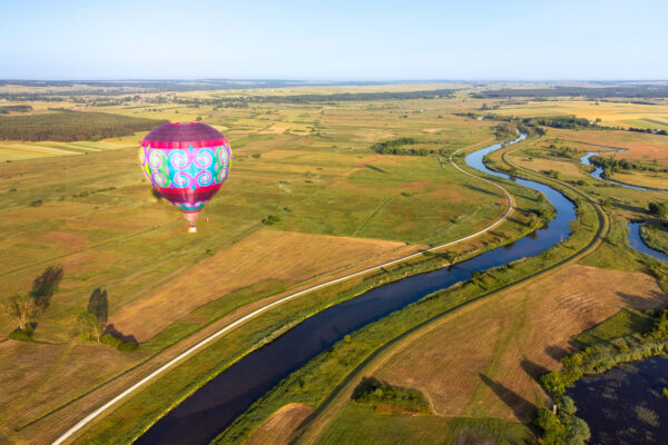 lot balonem ponidzie / chęciny