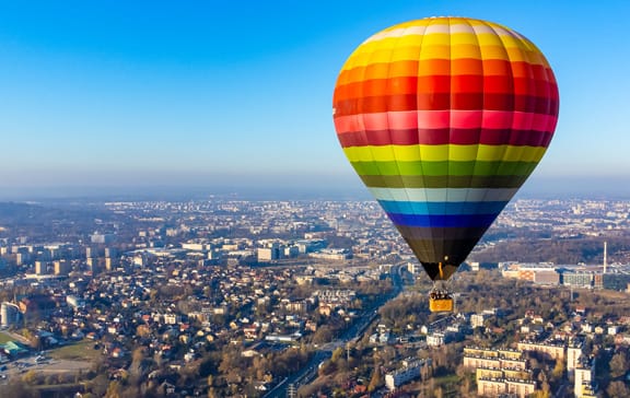 lot balonem krakow okolice krakowa